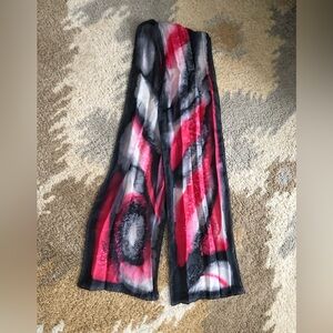 Dana Roman Signed Hand Painted Silk Scarf